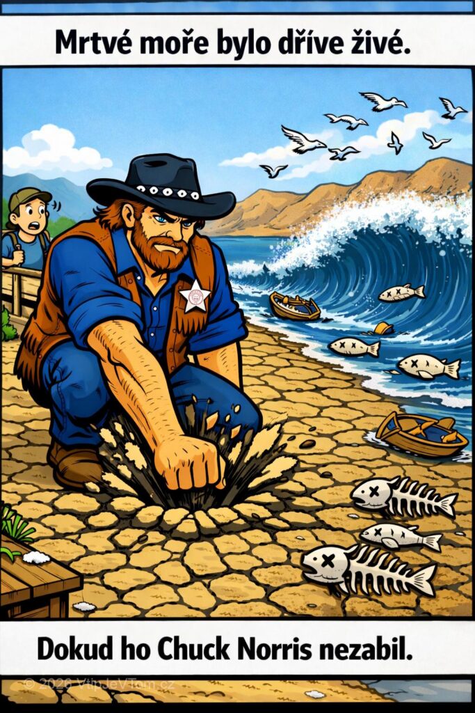 Chuck Norris a Mrtvé moře - Mrtvé moře bylo dříve živé, do té doby než ho...