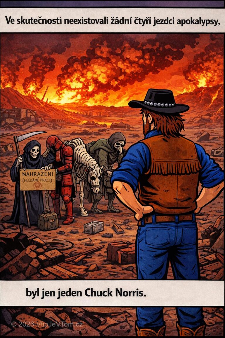 Chuck Norris a čtyři jezdci apokalypsy - Ve skutečnosti neexistovali žádní čtyři jezdci apokalypsy, byl jen jeden...