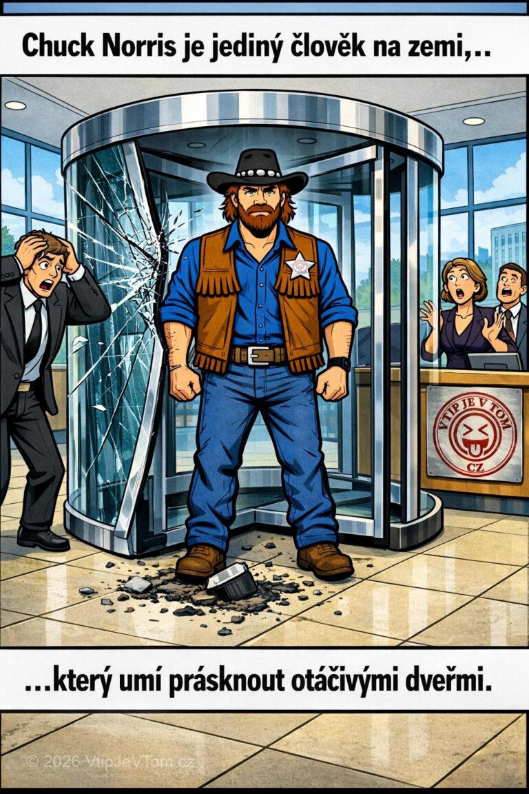 Chuck Norris umí prásknout dveřmi - Chuck Norris je jediný člověk na zemi, který umí prásknout...