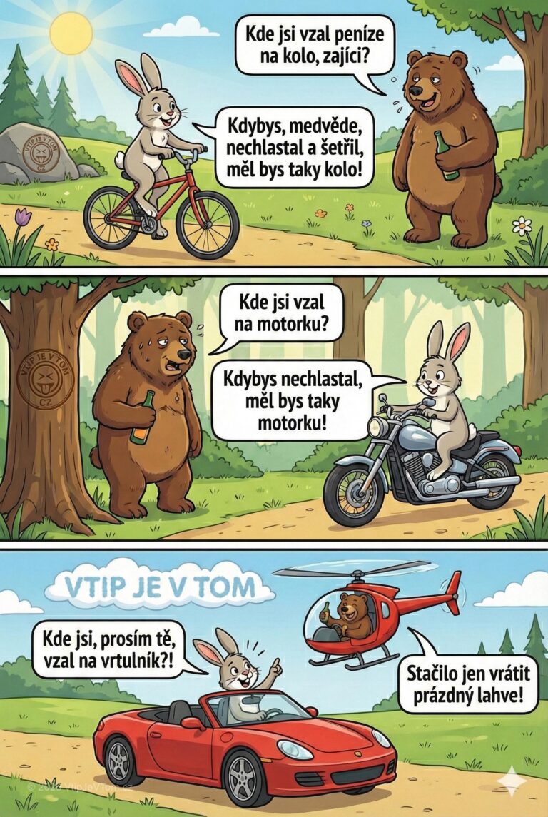 Kdo šetří, má za tři - Zajíc si koupí kolo a projíždí se na louce. Potká...