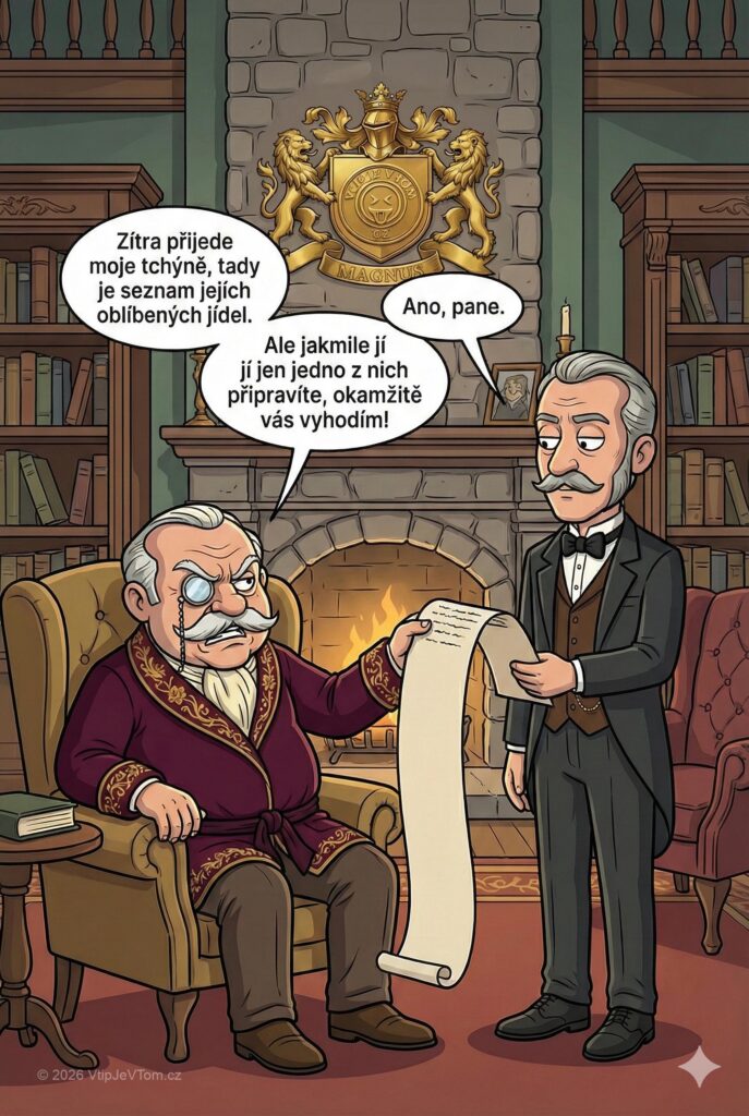 Lord Magnus a oblíbená jídla tchýně Lord Magnus a oblíbená jídla tchýně - Lord Magnus: „Zítra přijede moje tchýně, tady je seznam jejích...