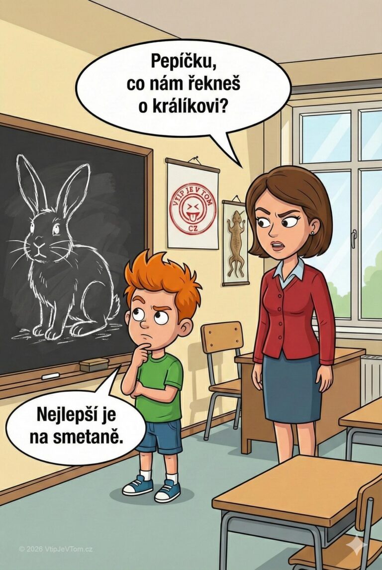 Pepíček a králík Pepíček a králík - Paní učitelka zavolá Pepíčka k tabuli a zeptá se ho:...