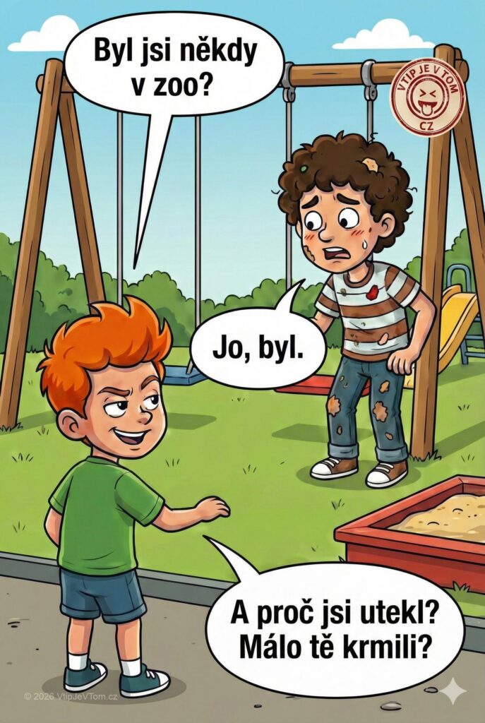 Pepíček a návštěvník zoo Pepíček a návštěvník zoo - Pepíček se ptá svého kamaráda Franty: „Byl jsi někdy v...