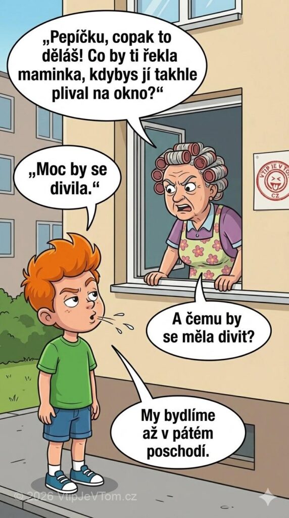 Pepíček se baví pliváním - Všechny děti si hrají na písku, jen Pepíček se baví...