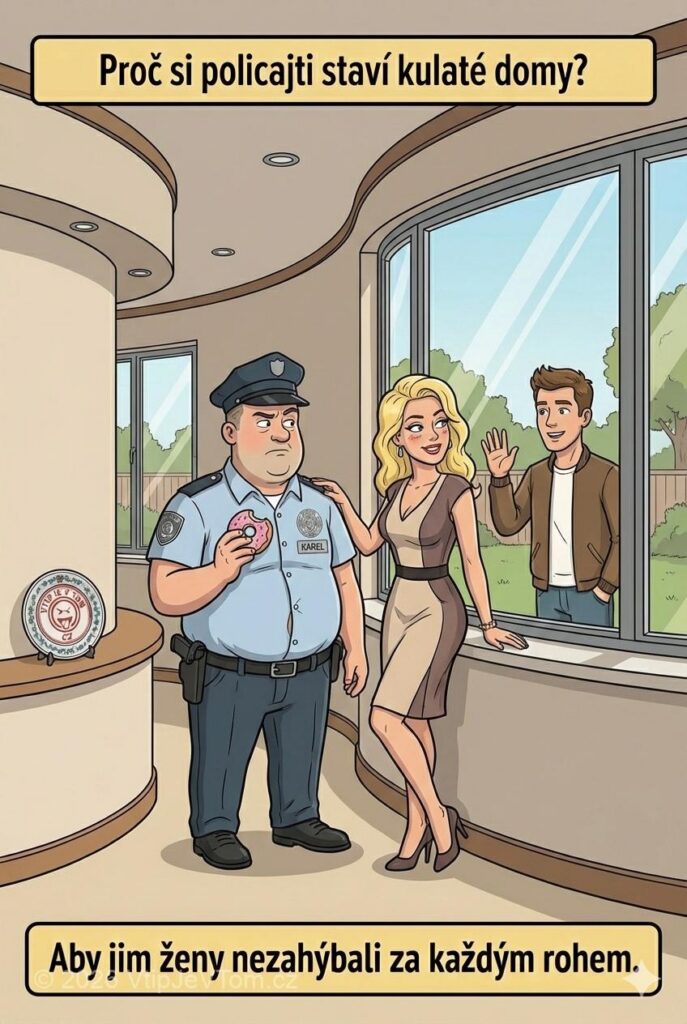 Proč si policajti staví kulaté domy? Proč si policajti staví kulaté domy? - Proč si policajti staví kulaté domy? Aby jim ženy nezahýbali...