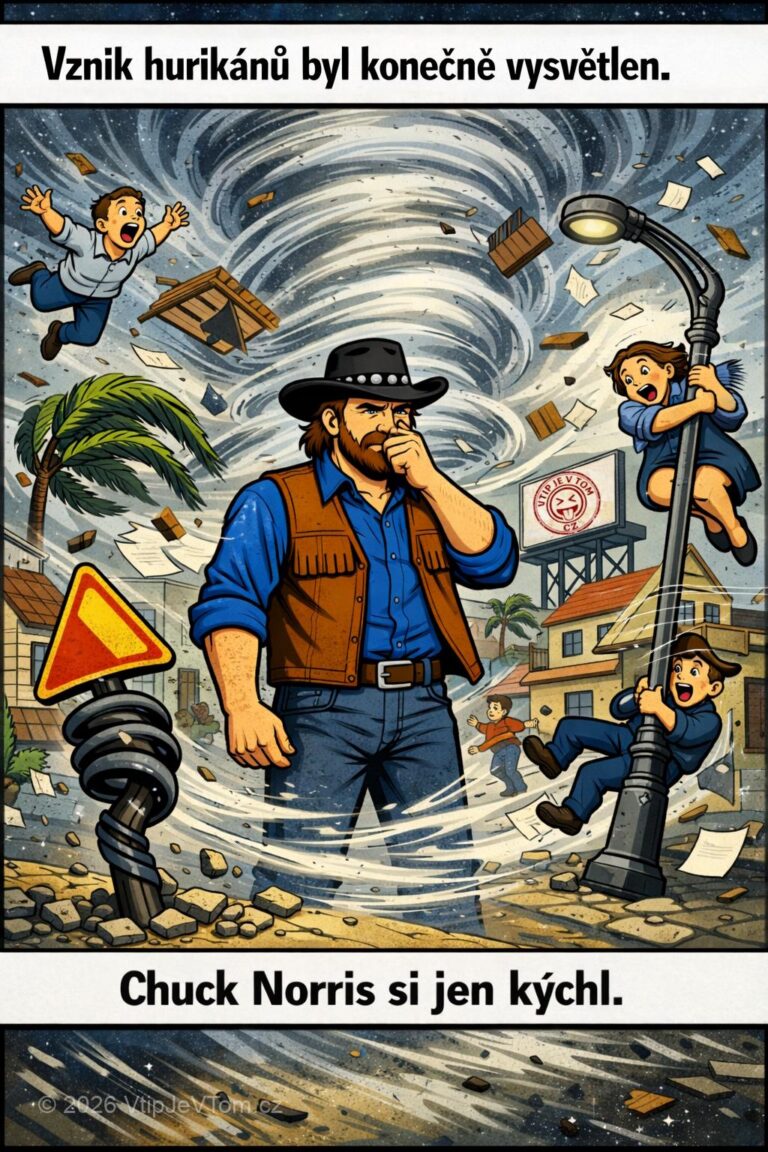 Chuck Norris a vznik hurikánů Chuck Norris a vznik hurikánů - Byl objasněn způsob vzniku hurikánů – Chuck Norris si také...