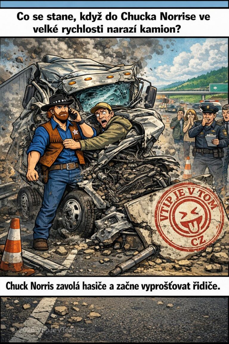 Chucka Norris a kamion Chucka Norris a kamion - Co se stane, když do Chucka Norrise narazí na cestě...
