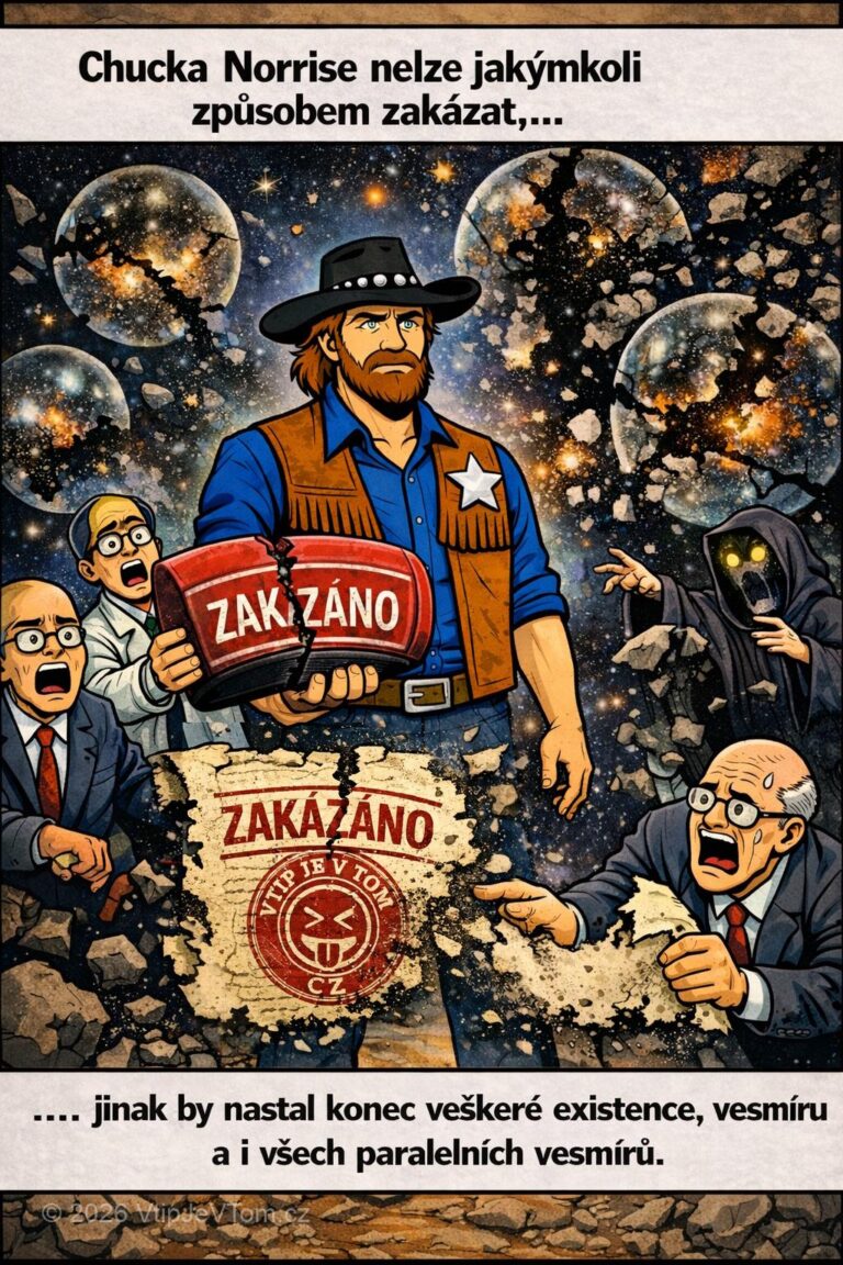 Chucka Norrise nelze zakázat - Chucka Norrise nelze jakýmkoli způsobem zakázat, jinak by nastal konec...