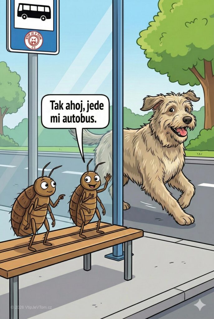 Dvě blechy na zastávce Dvě blechy na zastávce - Jsou dvě blechy na zastávce, běží kolem pes a jedna...