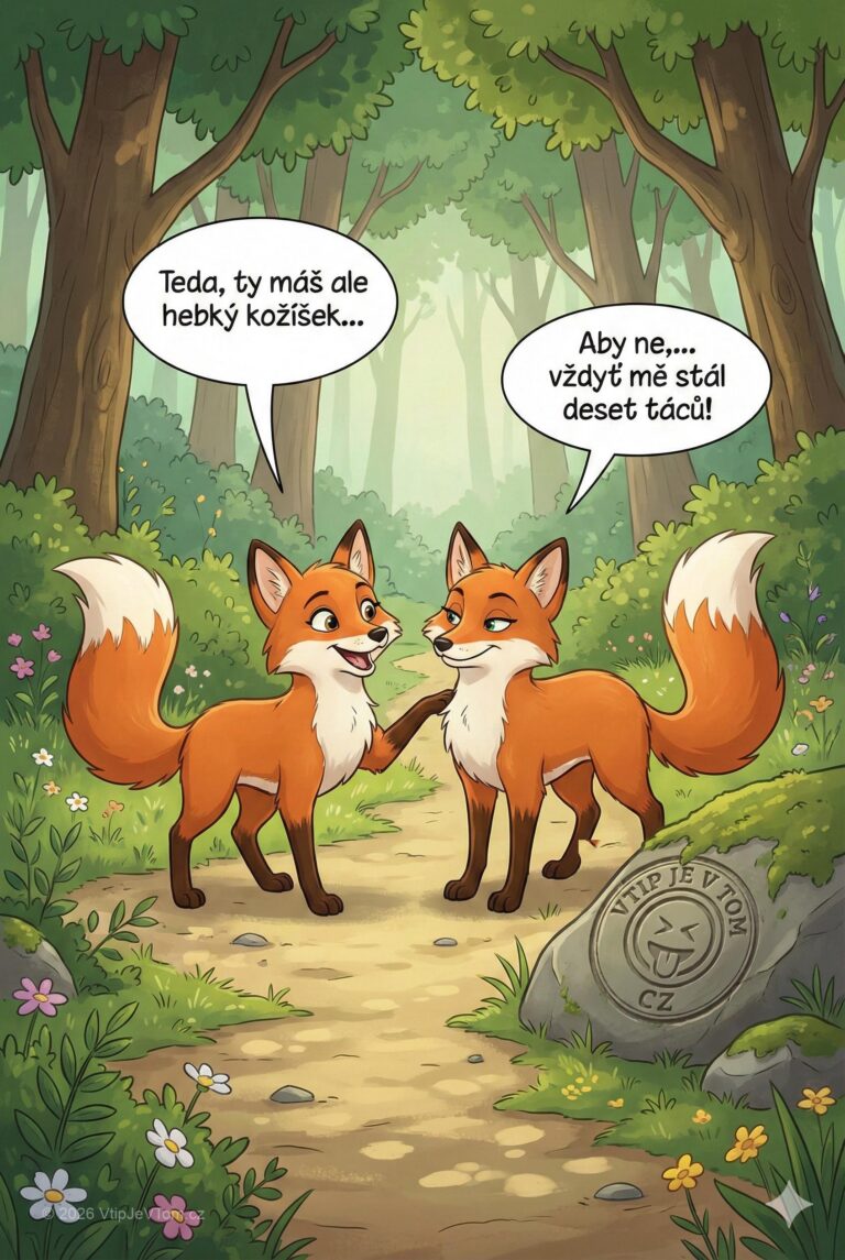 Liška má hebký kožich Liška má hebký kožich - Potkají se dvě lišky a jedna se rozplývá: „Teda, ty...