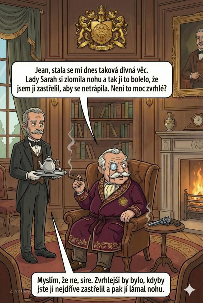 Lord Magnus dává ránu z milosti - Lord Magnus: "Jean, stala se mi dnes taková divná věc....