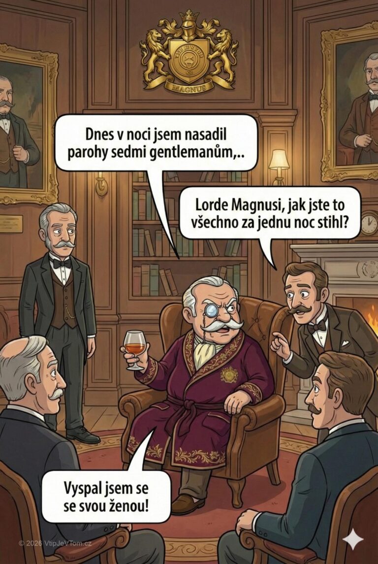 Lord Magnus nasazuje parohy - Lord Magnus se chlubí dalším šlechticům: “Dnes v noci jsem...