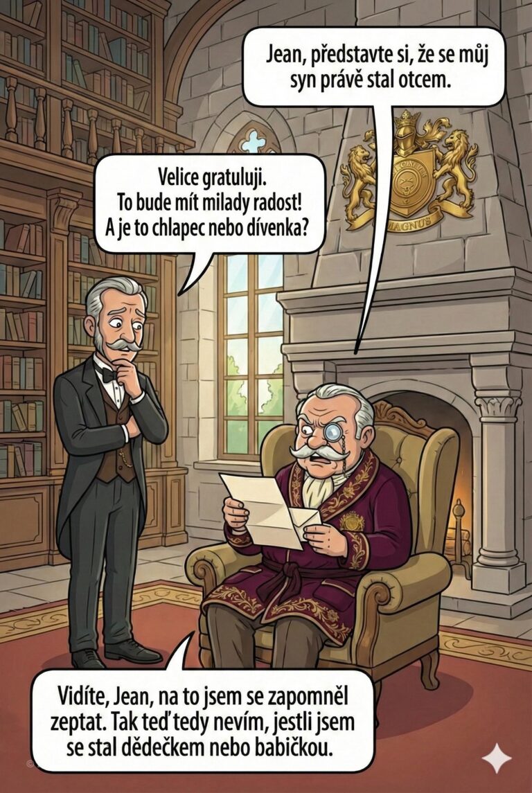 Lord Magnus se stal dědečkem Lord Magnus se stal dědečkem - Lord Magnus: „Jean, představte si, že se můj syn právě...