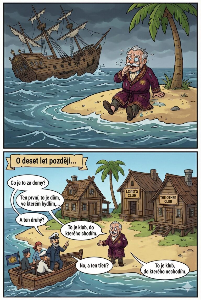 Lord Magnus ztroskotancem - Nedaleko pustého ostrova ztroskotá loď a jako jediný se zachrání...