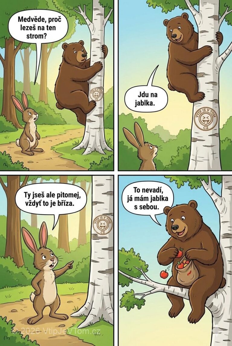 Medvěd leze na strom Medvěd leze na strom - Jde zajíc a uvidí, jak medvěd leze na strom a...