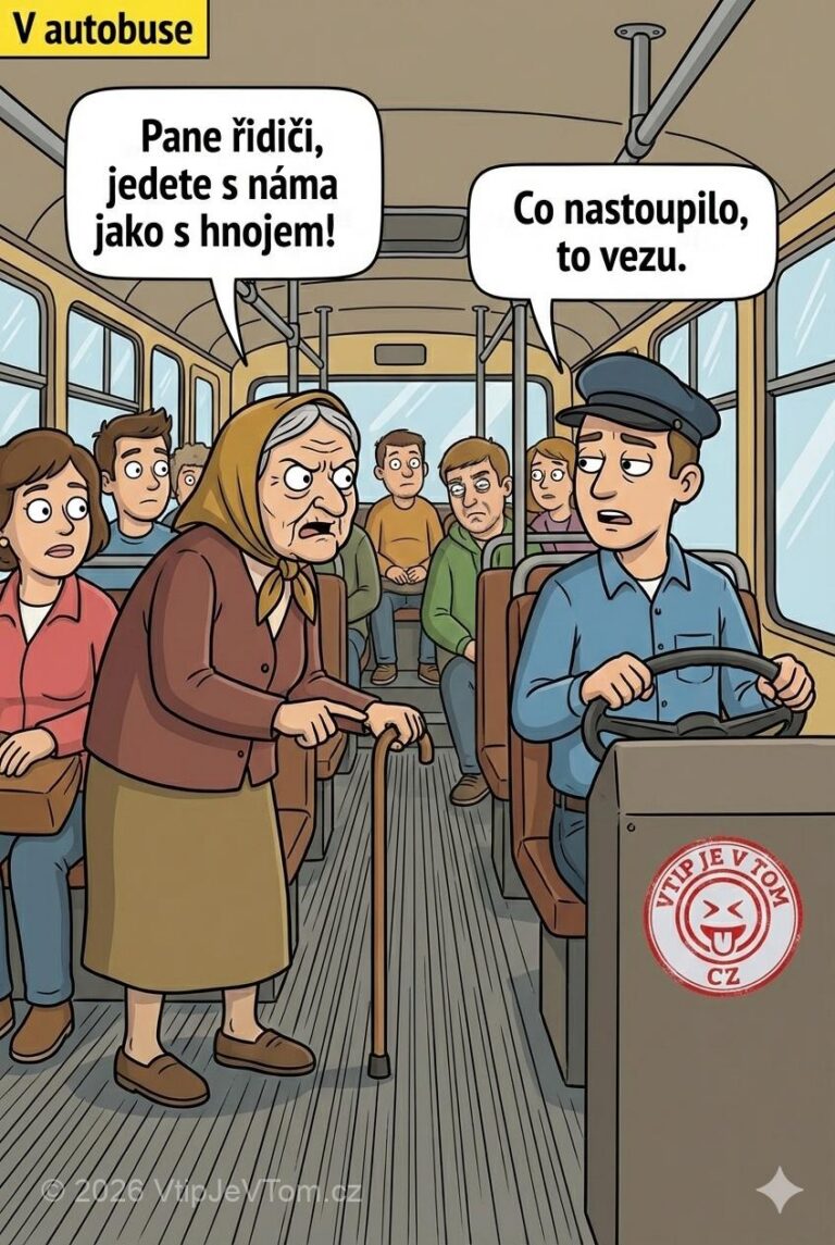 Pomalý autobus Pomalý autobus - Na jedné místní lince nastoupí babka do autobusu. Autobus jede...