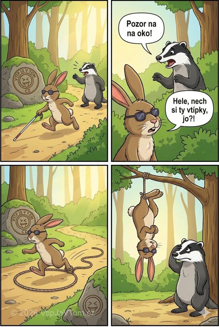 Slepý zajíc Slepý zajíc - Běží slepý zajíc po lese a najednou na něj zavolá...