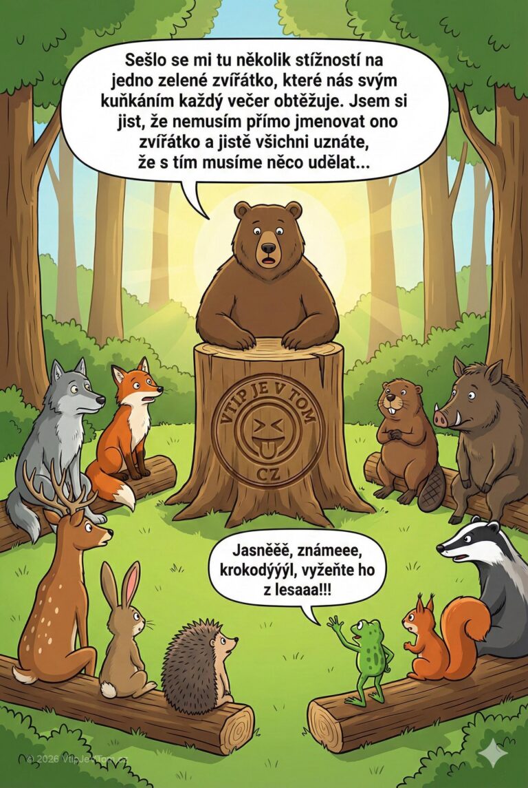 Výroční sněm lesních zvířátek - Všechna zvířátka z lesa se sešla na každoročním sněmu. V...