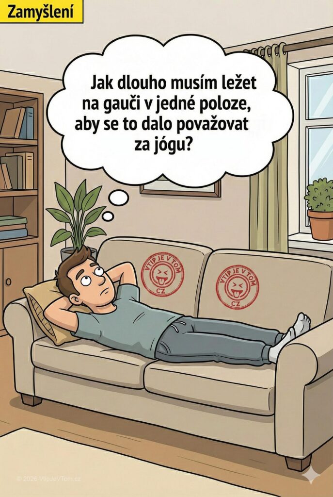 Zamyšlení Zamyšlení - Jak dlouho musím ležet na gauči v jedné poloze, aby...
