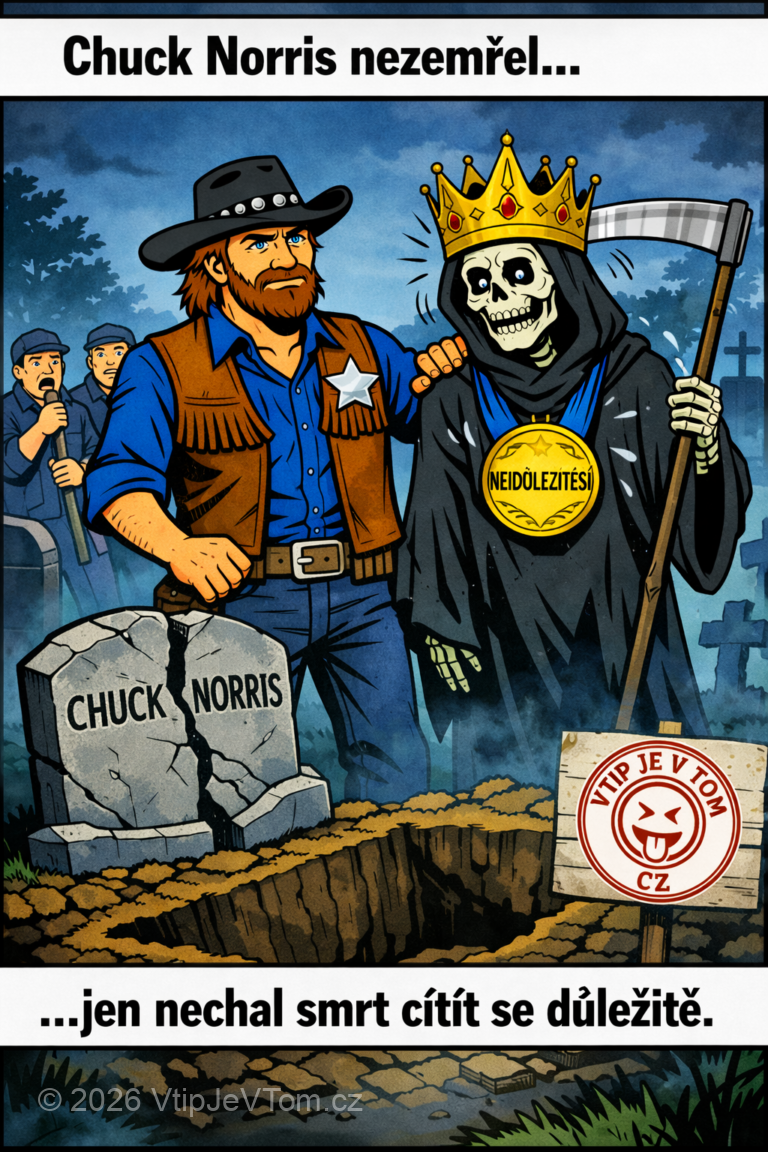 Chuck Norris nezemřel - Chuck Norris nezemřel! On jen dal smrti na chvíli možnost...