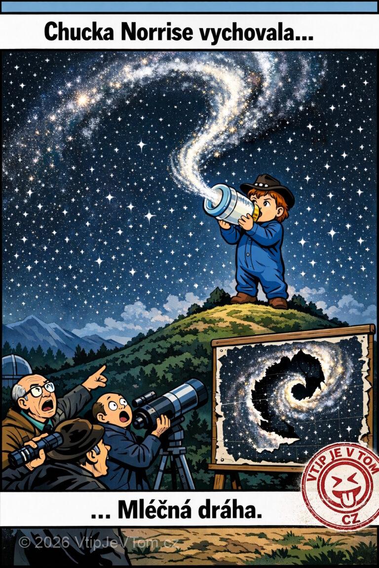Kdo kojil Chucka Norrise Kdo kojil Chucka Norrise - Chucka Norrise kojila Mléčná dráha.
