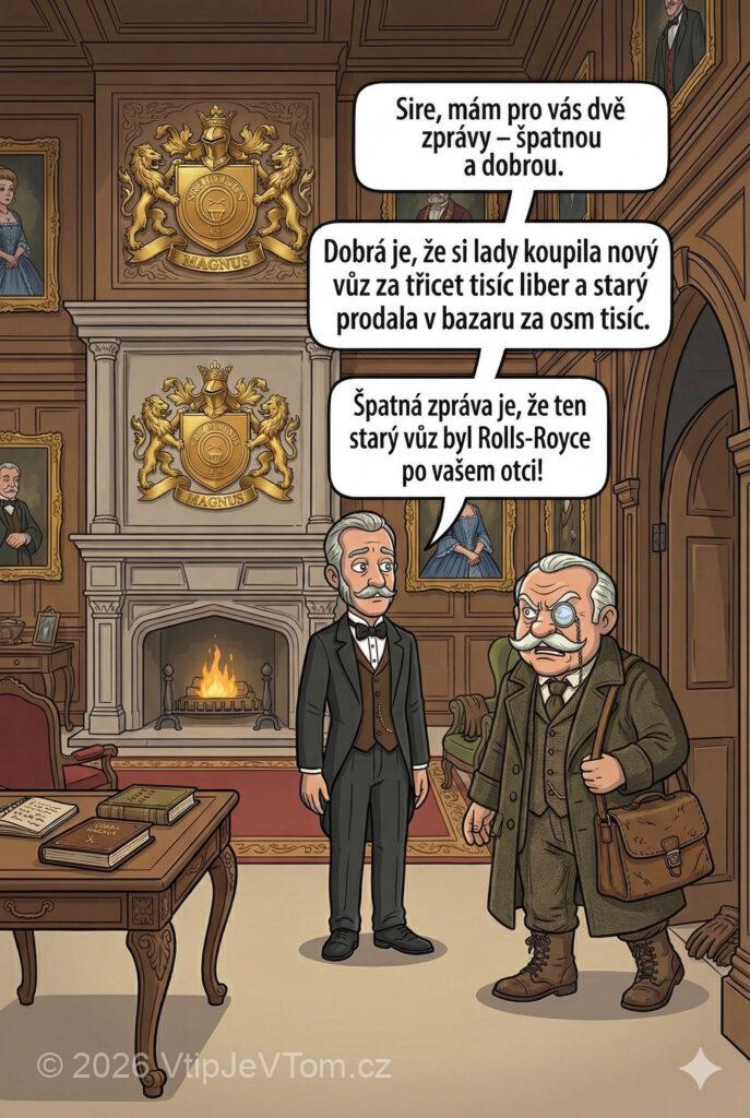 Lady Magnus vyměnila autopark Lady Magnus vyměnila autopark - Sluha Jean oznamuje lordu Magnusovi, který se právě vrátil z...