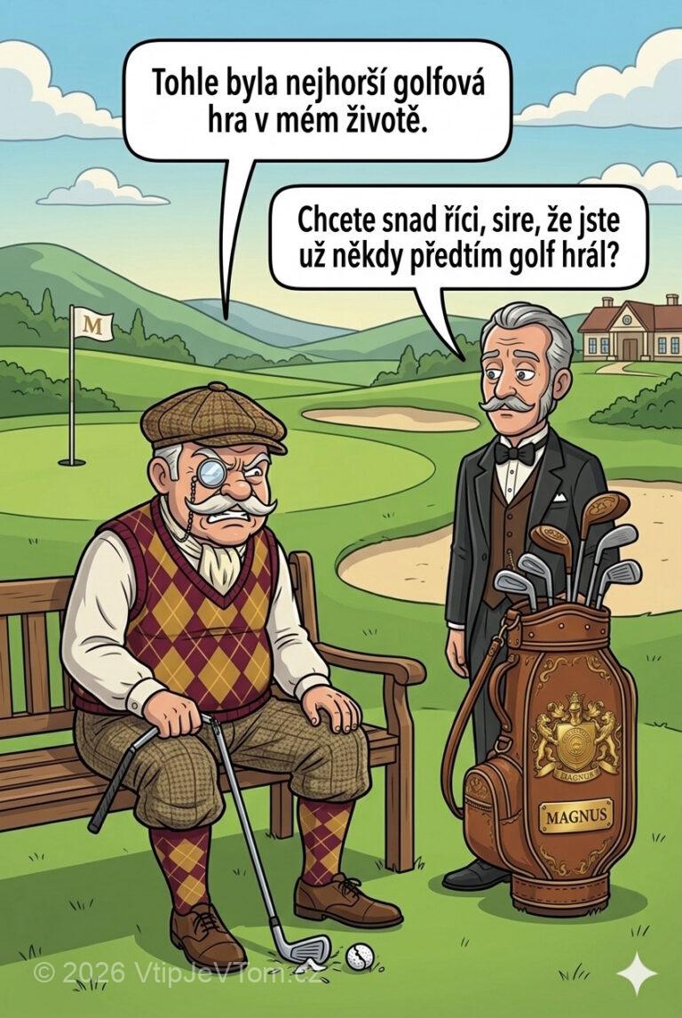 Lord Magnus hraje golf Lord Magnus hraje golf - Lord Magnus: „Tohle byla nejhorší golfová hra v mém životě.”...