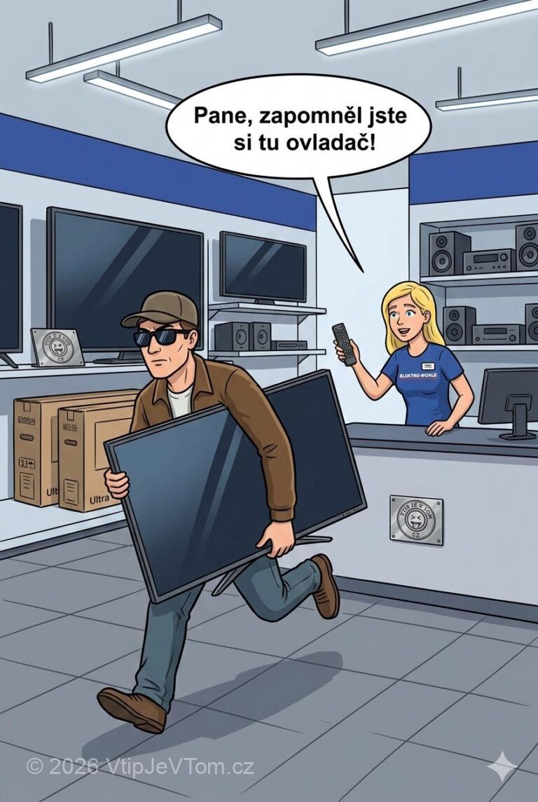 Zloděj a blondýna Zloděj a blondýna - Vtrhne zloděj do obchodu s elektronikou a ukradne nejdražší a...