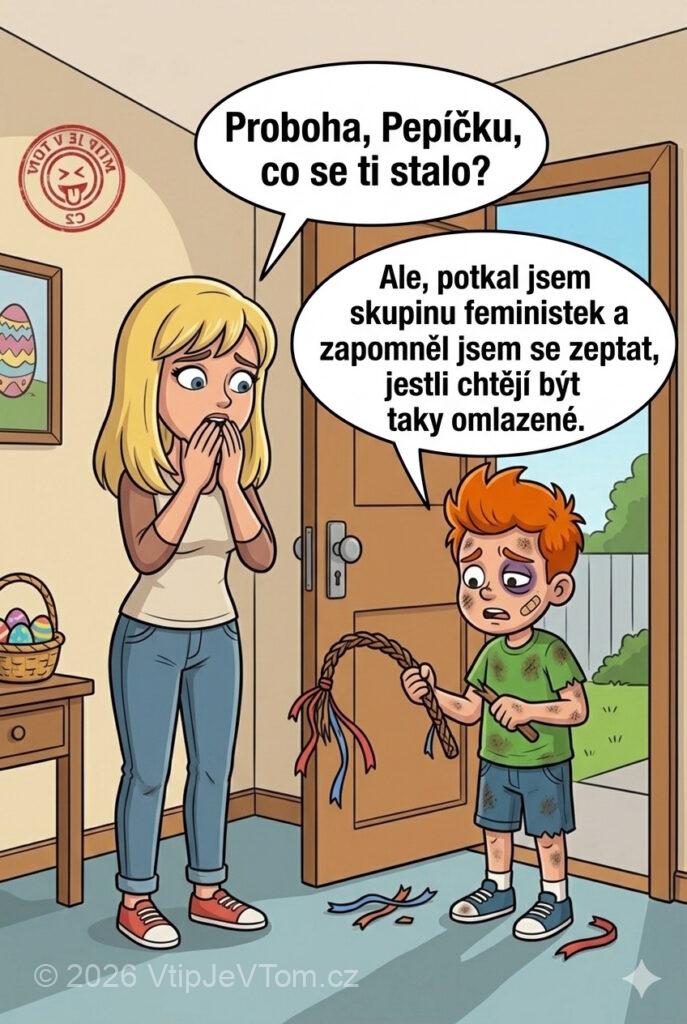 Pepíček a nepovedená koleda Pepíček a nepovedená koleda - Pepíček se vrátí z pomlázky celý zbitý a maminka se...