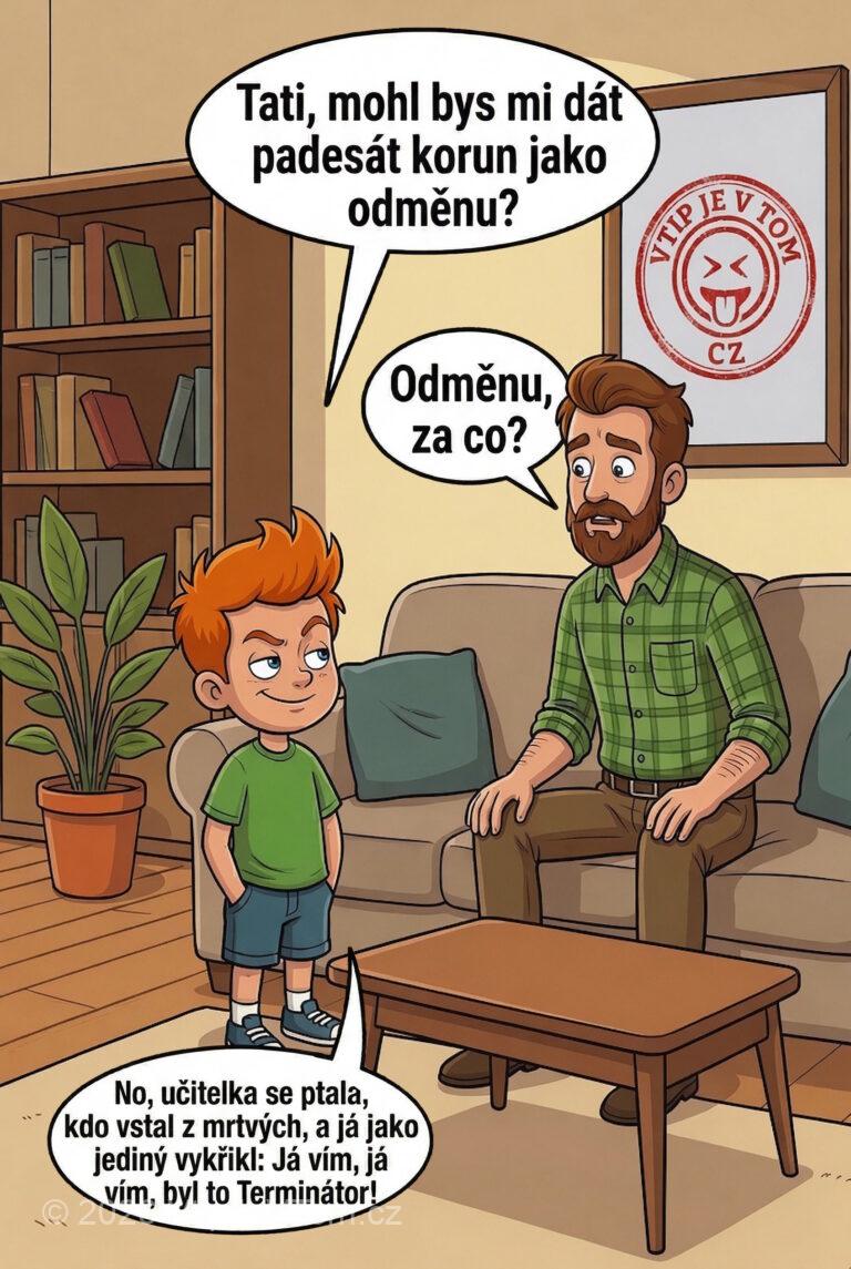 Pepíček ví kdo vstal z mrtvých Pepíček ví kdo vstal z mrtvých - Pepíček přijde za tatínkem a ptá se: Tati, mohl bys...