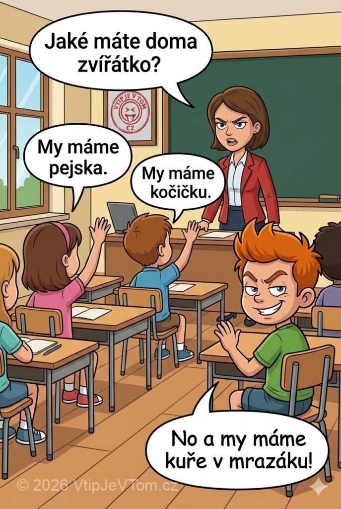 Pepíček a domácí zvířátko Pepíček a domácí zvířátko - Paní učitelka se ptá žáků, jaké mají doma za zvířátko....