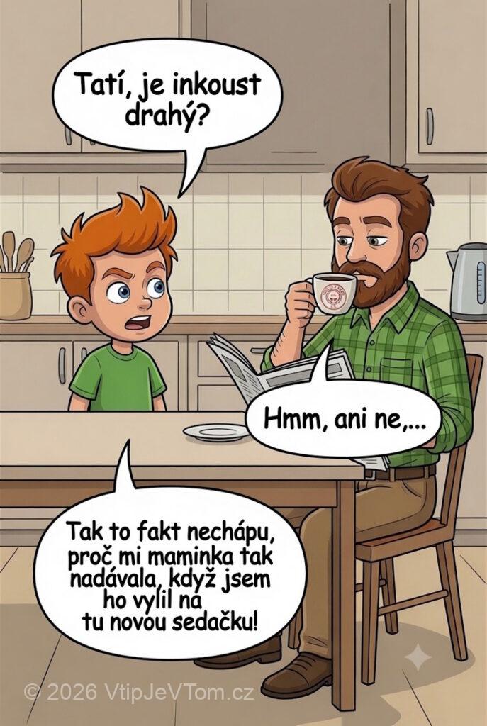 Pepíček a inkoust Pepíček a inkoust - Pepíček: „Tatí, je inkoust drahý?“Tatínek: „Hmm, ani ne,...“Pepíček: „Tak nechápu,...