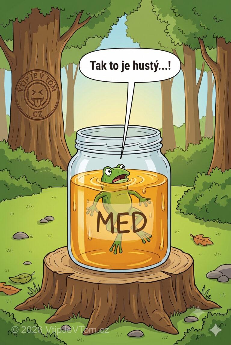 Plave žába v medu Plave žába v medu - Plave žába v medu a povídá: "Tak to je hustý…!"